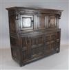 A 17th century oak court cupboard, W.5ft 4in. D.1ft 10in. H.4ft 9in.                                                                   