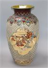 A large Japanese Satsuma vase height 48cm                                                                                              