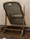 An early 18th century walnut toilet mirror W.40cm                                                                                      