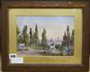 Gabriel Corelli, watercolour, view of Florence, signed, 6.75 x 9.75in.                                                                 