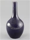 A Chinese aubergine glazed bottle vase, Qing dynasty c.1800, height 22cm                                                               