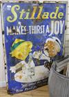 A Stillade 1950's original enamel advertising sign 126.5 x 91cm                                                                        