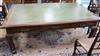 A large George III style mahogany leather topped partners desk 200cm                                                                   