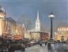 § Clive Madgwick (1934-2005) North side of Trafalgar Square, with St. Martin in the Fields and Nelson's Column 13.5 x 17.5in.          