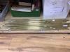 Fifteen Victorian brass stair rods with brackets                                                                                                                                                                            