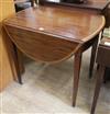 A George III oval Pembroke table W.81cm                                                                                                