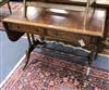 A Regency cross banded mahogany sofa table W.93cm                                                                                      