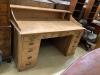 A Victorian pine kneehole desk, length 166cm, depth 80cm, height 105cm                                                                                                                                                      