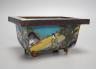 A Chinese rectangular cloisonné enamel censer, early 20th century 16cm                                                                                                                                                      