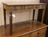 A George III mahogany side table (cut down) W.91cm                                                                                     