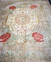 A North West Persian ivory ground carpet 300 x 245cm                                                                                   