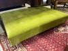 A contemporary Omega Italian velvet footstool, length 124cm, depth 88cm, height 24cm                                                                                                                                        