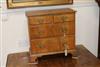 A small walnut chest W.58cm                                                                                                            