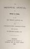 Caunter, Rev. Hobart. The Oriental Annual, or Scenery in India, engraved and printed titles and 21 plates, advert leaf and 8pp. catalogue at end; publisher's gilt pictorial and blind decorated morocco, marbled e/ps, ge.1