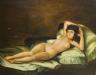 After Goya, oil on board, La Maja desnuda, 42 x 50cm                                                                                                                                                                        