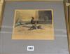 After N. Fielding, six hand tinted lithographs, cock fighting, publ. by Ackermann 1853, 18 x 21cm                                      