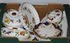 A quantity of Worcester Evesham dinner ware and a pair of Doulton porcelain plates                                                     