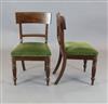 A set of 10 William IV mahogany dining chairs                                                                                          