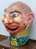 A papier mache head, H-62cm.                                                                                                                                                                                                