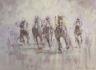 Jane Camp, pastel, Horse racing scene, signed, 24 x 33cm                                                                                                                                                                    