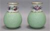 A pair of St Honore Paris vases                                                                                                        