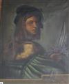 After Sebastiano del Piombo, oil on canvas, The Violinist, 70 x 55cm                                                                   