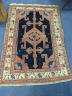 A Hamadan blue ground rug, 197 x 132cm                                                                                                                                                                                      
