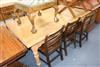 A pine kitchen table W.187cm                                                                                                           