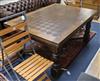 An oak draw leaf table W.150cm                                                                                                         