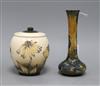 A Moorcroft Rachel Bishop 'Phoenix' design vase, dated 1997 H 20cm and an 'Echinacea' design ginger jar and cover, 2001                