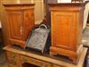 A pair of reproduction French style bedside cabinets H.72cm                                                                            