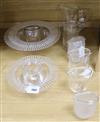 A collection of Glassworks London Ltd table glassware, diameter 32cm (10)                                                              
