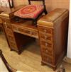 An Edwardian pedestal sideboard W.122cm                                                                                                