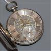 A Victorian silver keywind pocket watch by William Laithwaite, Turton.                                                                 