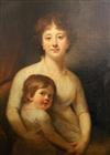 Circle of Sir Henry Raeburn (1756-1823) Portrait of a mother and child 35 x 26.75in.                                                   