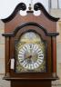A reproduction German mahogany 'Tempus Fugit' longcase clock, height 215cm                                                                                                                                                  