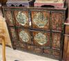 An Indian painted pine cupboard W.120cm                                                                                                