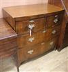 A Regency mahogany bow front chest of drawers W.86cm                                                                                   