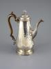 A George II silver coffee pot by Alexander Johnston                                                                                                                                                                         