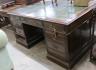 An early 20th century mahogany pedestal partner's desk, length 152cm, depth 112cm, height 77cm                                                                                                                              