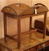 A mahogany butler's tray on stand W.74cm                                                                                               