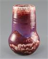 A Ruskin high-fired flambe vase, early 20th century, height 22.5cm                                                                     