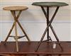 Two late Victorian bamboo occasional tables Largest 53cm wide                                                                          