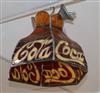 A vintage Coca Cola advertising stained glass ceiling shade                                                                            