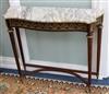 French marble-topped table W.90cm                                                                                                      