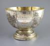 A large early 20th century Chinese Export silver punch bowl by Wing On & Co, Shanghai                                                                                                                                       