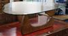 Noguchi-style teak coffee table W.128cm                                                                                                