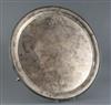 A late Victorian large silver circular salver by Walter & John Barnard, approx. 68 oz.                                                 