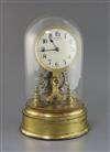 A Eureka & Co. Ltd, London. A gilt brass and steel electric timepiece Height including dome 13in.                                      