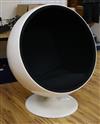 A ball chair after a design by Eru Aarnio W.97cm                                                                                       